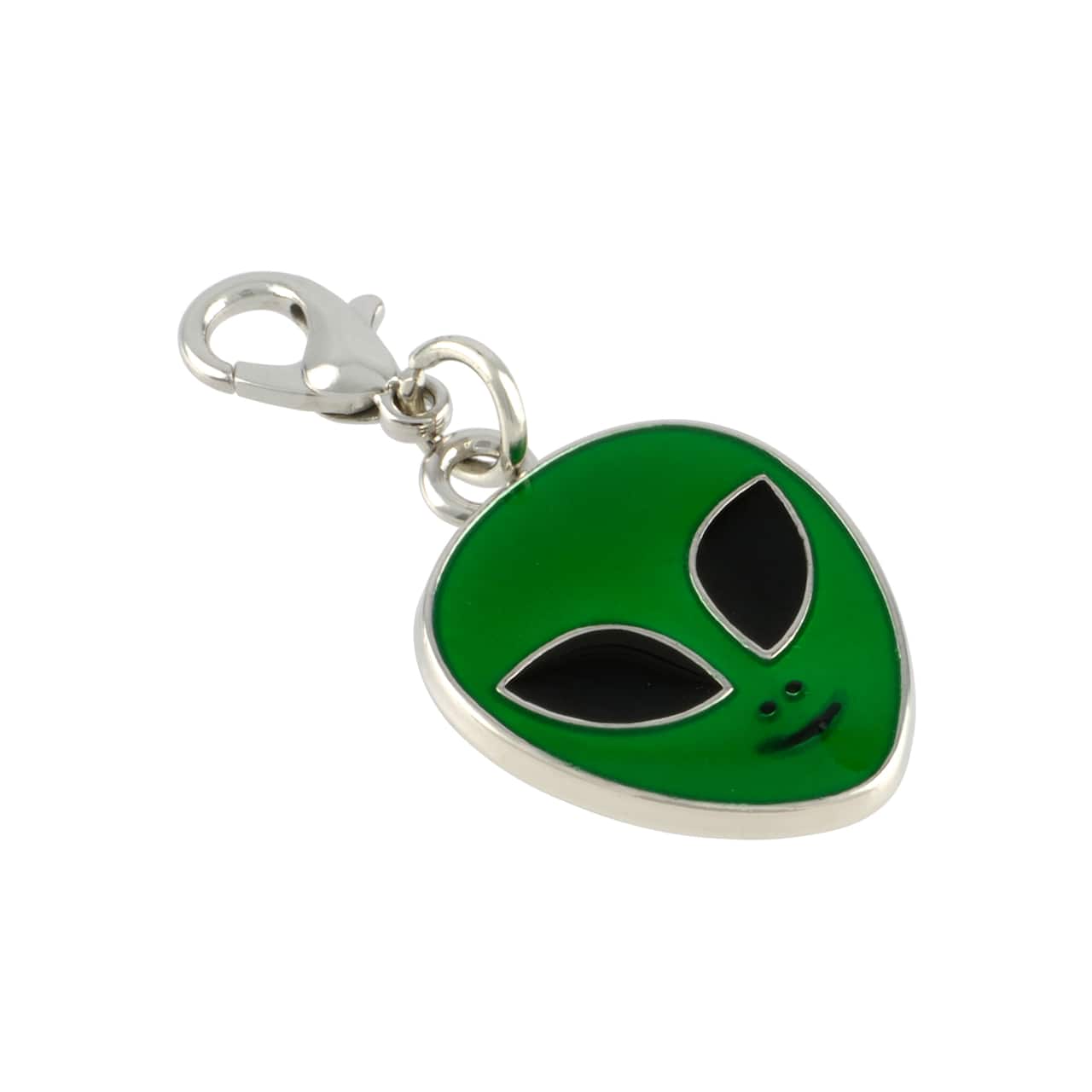 12 Pack: Glow-in-the-Dark Alien Charm by Bead Landing™